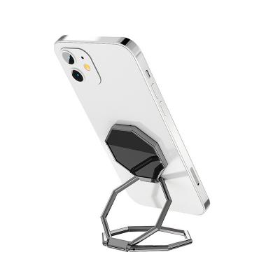 China Ring Holder Finger Kickstand Metal 360 Rotation Magnetic Mobile Phone Car Mount PORTABLE Foldable Desk Stand for sale