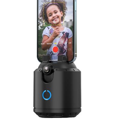 China Waterproof Smart Face Recognition Camera Auto Rotate AI Mobile Phone Holder Tripod Stabilizer Tracking Phone Holder for sale