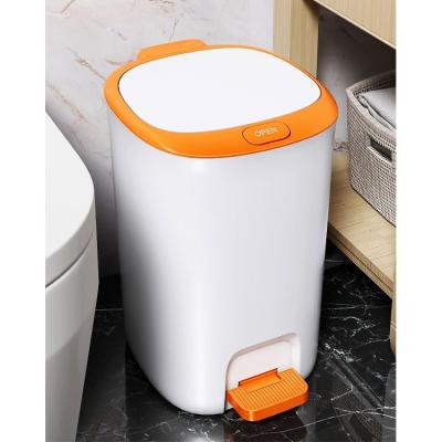 China Sustainable wheel waste collection bin wheeled trash cans white plastic food safe garbage can container for sale