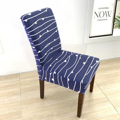 China Printed Single Elastic One-piece Chair Cover Home Office Chair Cover Home Chair Elastic Dustproof Cover for sale