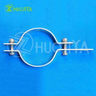 China For Installation Of Suspension /Tension Sets Post Zhuojiya Factory Direct Sale Hot Dip Galvanized High Quality Pull Circle Stillness Clamp For Pole for sale