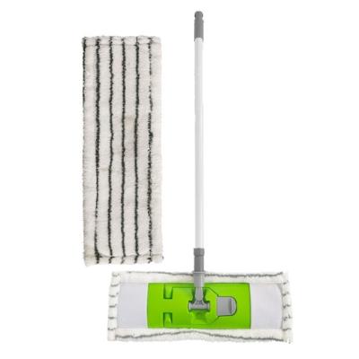 China Sustainable Stretch Microfiber Towel Floor Cleaning Flat Mop for sale