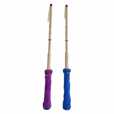 China Steel Swivel Terry Cloth Microfiber Mop Twist Pole Brooms for sale