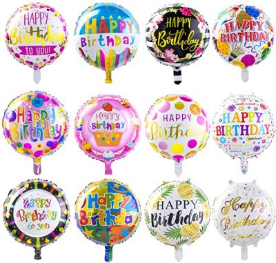 China Foil Balloon Happy Birthday Foil Balloons (50-Pieces) - Helium Floating Mylar Balloon Party Decoration Supplies for sale