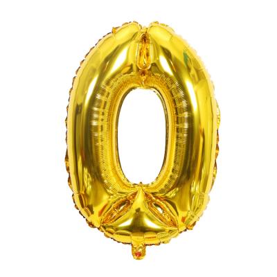 China Number Foil Balloon 32 Inch Foil Number Balloons Birthday Decoration Colors Party Helium Number Balloons High Quality Wholesale for sale