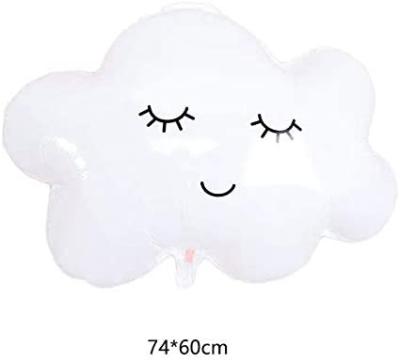 China Wedding Baby Shower Party Decoration Wholesale 30inch White Cloud Foil Balloons For Birthday Baby Shower Party Graduation Cartoon Foil Balloon for sale