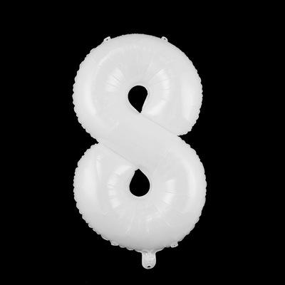 China Foil Balloon 32 Inch Letter Balloons White Alphabet Number Balloons Foil Mylar Party Wedding Bachelor Birthday Bridal Shower for sale