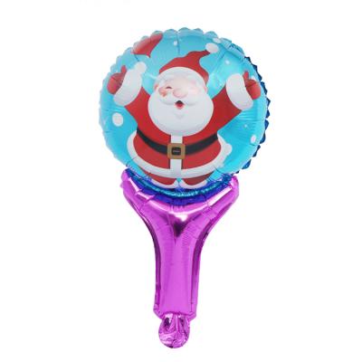 China Xmas Decoration Christmas Ornaments Foil Balloon Hand Hold Gift for Merry Christmas Santa Claus /tree /Snowman/Bell/Star Party New Year for sale