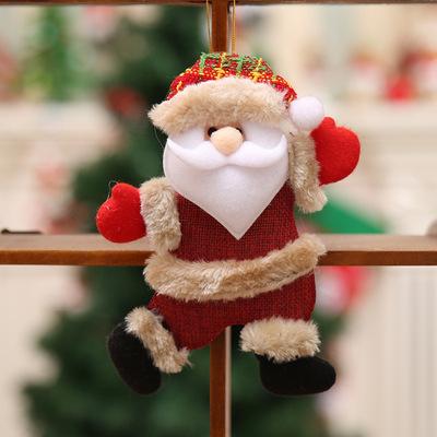 China Wholesale Christmas Tree Ornament Christmas Tree Ornament Santa Snowman Deer Bear Dancing Christmas Dolls Small Dancing Puppets Gifts for sale