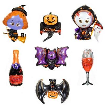 China Wedding Giant Ghost Tree Monster Bat Pumpkin Magician Witch Wizard Foil Balloons Baby Shower Party Decoration Halloween Balloon Decoration Party Supplier Wholesale for sale