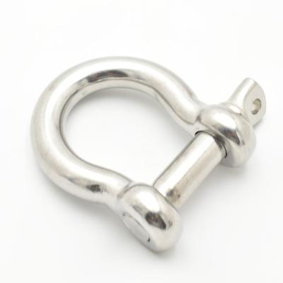 China Marine Outfitting Adjustable Bow Shackle Fashion Stainless Steel Bow Shackles Screw Pin Bow Sash for sale