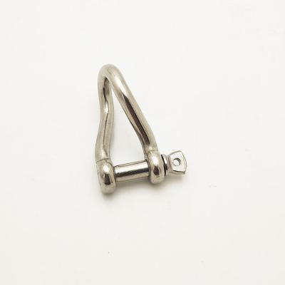 China Marine Outfitting Stainless Steel Shackle D Shackle Stainless Steel Shackle Twisted for sale