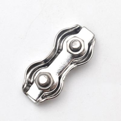 China Tie Down 316 Stainless Steel Marine Fasteners Duplex Single Double Wire Rope Clip Handle for sale