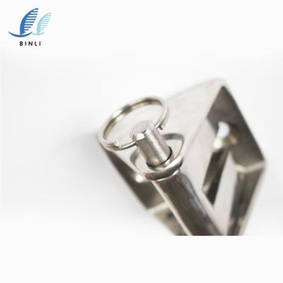 China Boat Hardware Fixture SS316/304 Bollard Clamps Marine Lever Type Anchor Chain Stopper Roller Stopper for sale