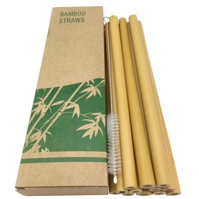 China Factory Reusable Bamboo Daily Office Straws Disposable Food Drink Stores for sale