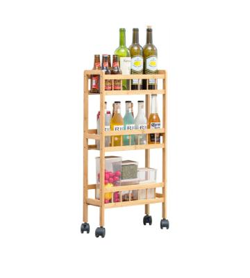 China Kitchen Customized Grid Basket 3 Tier Rolling Cart Storage Utility Cart with Lockable Handle and Wheels for Kitchen for sale