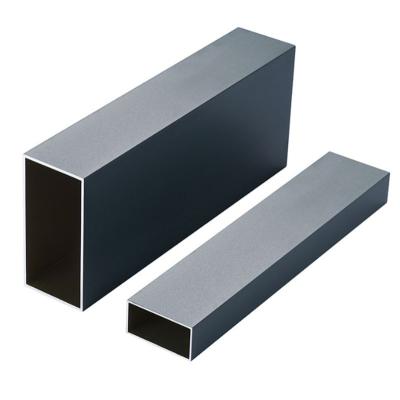 China Pipe Profile Constructure Modern Industry Aluminum Pipe 6000series t5 t6 Square Anodized Rectangular Aluminum Tube 6063 for sale