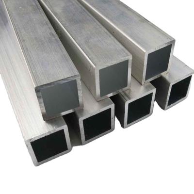 China Aluminum Pipe Profile Constructure Square Thin Wall Tube Anodized Rectangular Aluminum Pipe for sale