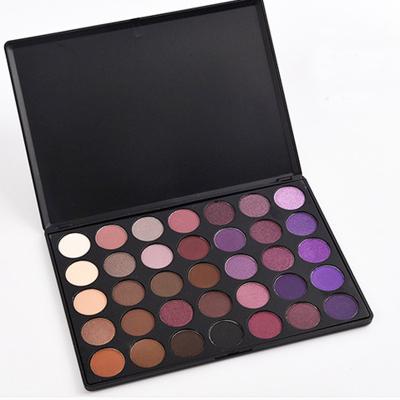 China Private Label Eyeshadow Palette 35 Colors Waterproof Eyeshadow Palette Purple for sale