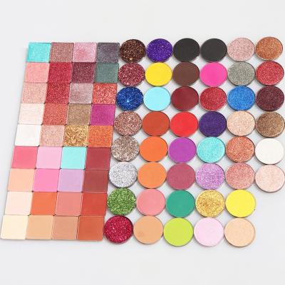 China Factory Direct Selling Waterproof Private Label Shimmer Pan Single Color Refillable Eyeshadow for sale