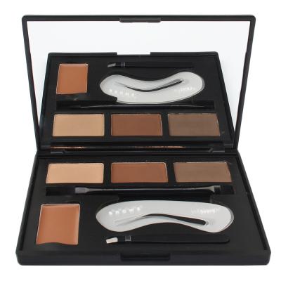 China Eye Logo Eye Makeup Waterproof Custom Eyebrow Powder Palette Waterproof Eyebrow Palette Kit for sale