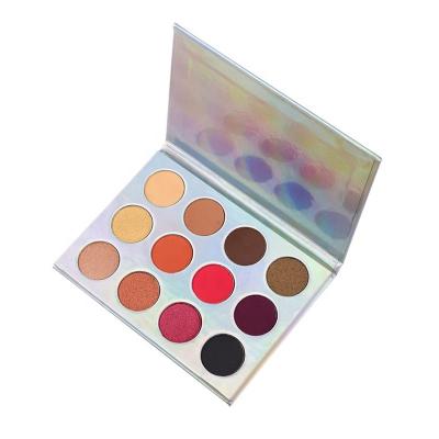 China Waterproof Make Up Eyeshadow Palette 12 Color Eyeshadow Palette Professional Private Label Eyeshadow Palette for sale