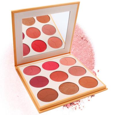 China Wholesale Sunscreen Blush Makeup High Waterproof Pigment Blush Private Label Blush Palette for sale