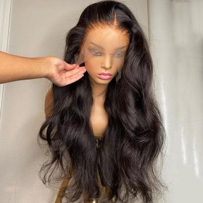 China Soft Smooth Thick Barely Shedding Transparent pre plucked hd lace front wigs 13x6,hd full lace human hair wigs,large 100% virgin human hair hd lace wigs for sale