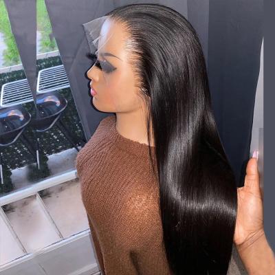 China Soft Smooth Thick Barely Shedding Bone Straight Super Double Drawn Wig Good Quality Human Hair Wigs Front Wigs for Black Vietnam Women Straight 13x6 Hd Hair Lace for sale