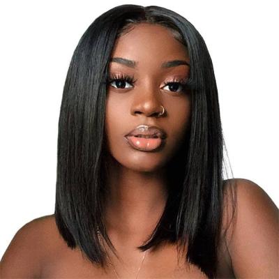 China Soft Smooth Thick Barely Shedding Human Hair Lace Front Wig Human Hair lace front Natural Human Hair Wigs For Black Women for sale