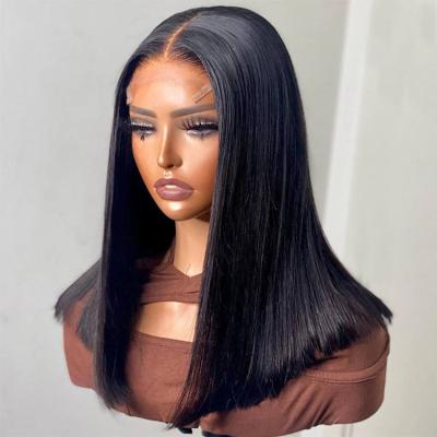 China Soft Smooth Thick Barely Shedding Glueless Short Bob Wigs Human Hair Lace Front Brazilian Hair Pixie Cut 13x4 HD Lace Frontal Wigs for Black Women for sale