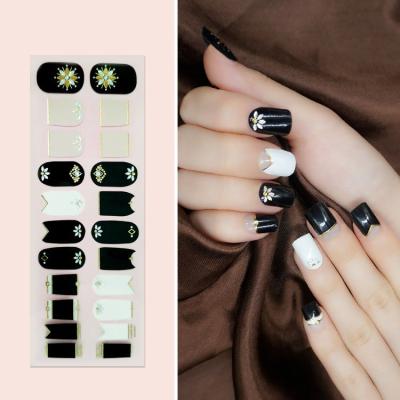 China DIY Nail Art High Quality Gel Nail Stickers Customized Nail Wraps High Quality Nail Strips for sale