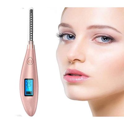 China Factory direct sell pink eyelash curler electric heated eyelash curler kit for sale