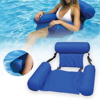 China Double Row Water Recreation Folding Folding Backrest Double Row Hammock Extended Chair Bed Inflatable Floating Diving Swimming Diving Floating Sofa for sale