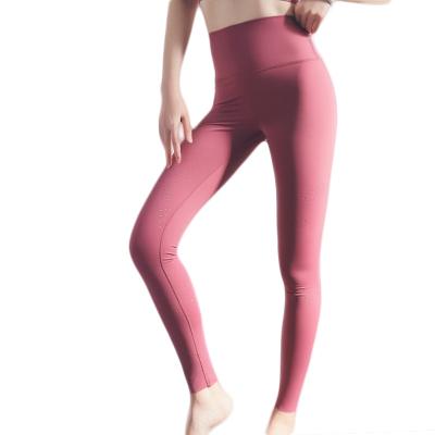 China Wholesale Breathable Magic Laser Piercing Butt Lift High Waist Yoga Pants Fitness Breathable Quick Dry Gaiters For Women for sale