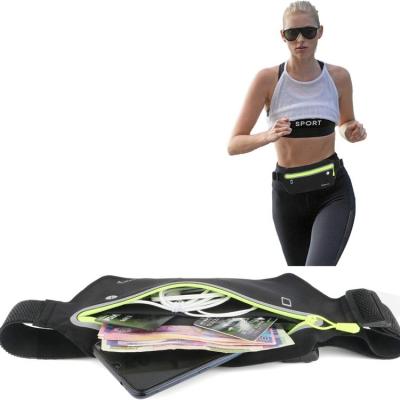 China Water Proof Wholesale Outdoor Sports Fanny Pack Waist Bag Phone Holder Belt Pack Travel Luminous Running Jogging Waterproof Bag for sale