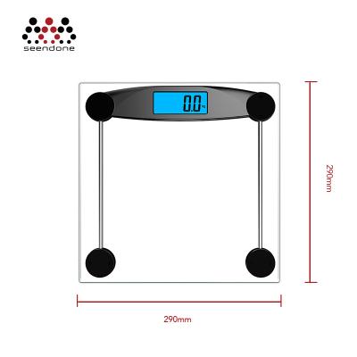 China Low Battery / Over Load Indication Low Price 6 Mm Safty Glass Bathroom Scale For Household 180 Kg Digital Body Weight Scale for sale