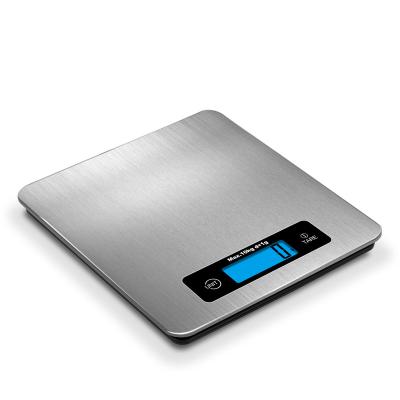 China WITH LID Digital Weighting Measures Stainless Steel 10 Kg Large Platform Electronic Kitchen Weighing Portable Scale for sale