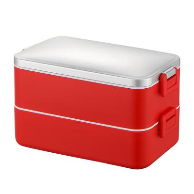 China 2021 New Stainless Stocked Lunch Box Silnless Insulated Thermo Packing Steel Lunch Box for sale