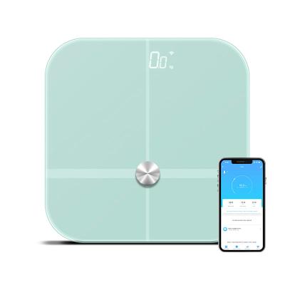 China WITH LID Smart Digital Personal Scale Weighing Body Fat Electronic Wifi Connected Bathroom Weight Scales for sale