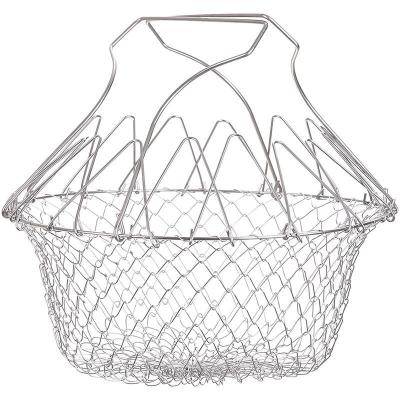 China Sustainable Kitchen Frying Basket Rice Strainer Colander , Frying Oil Strainer for sale