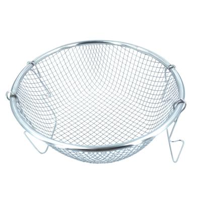 China Chips Fry Baskets Stainless Steel Viable Mini Fryer Basket Strainer for sale