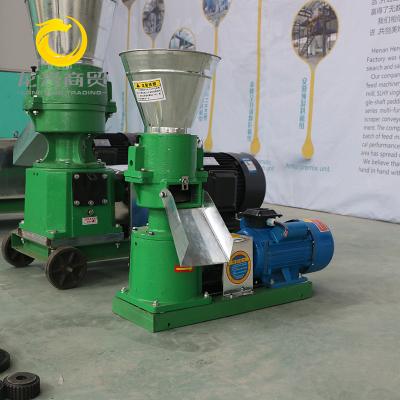 China For Burning Or Feed Processing For Burning Or Feed Processing 100 kg/h Mini Flat Die Homemade Pellet Mill Feed Pellet Machine For Small Poultry Farm for sale