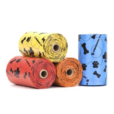 China Stocked Biodegradable Dog Poop Bags 18 Rolls / Box for sale