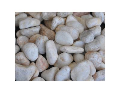 China GS-003 Modern Yellow Ball Pebble Stone Tumbled Decoration For Garden And Pave for sale