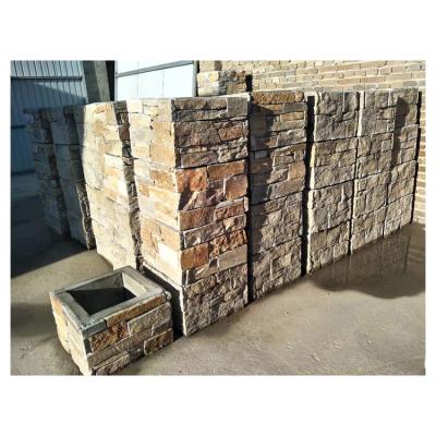 China Modern For Exterior Wall And Column Natural Culture Stone Made To Stone Column Wraps for sale