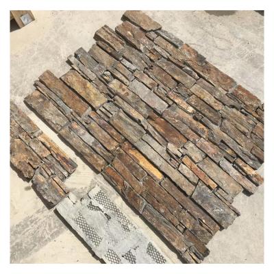 China Interior and Exterior Wall Decoration China Supply Rusty Color R-1 for Exterior and Interior Wall Cement Natural Culture Stone for sale