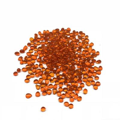 China GB-015 Modern Orange Color Glass Beads And Glass Stone For Decorate Garden And Fire for sale