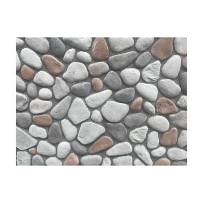 China Traditional EL09 White And Gray Culture Faux Color Stone Veneer For Wall for sale