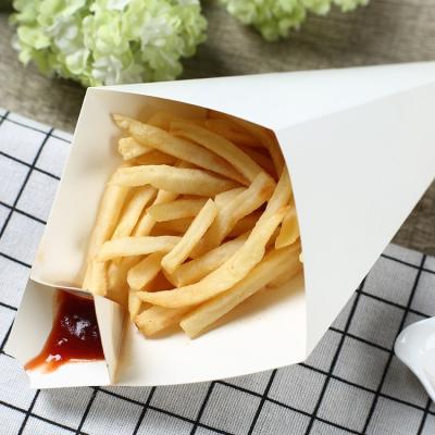 China LOGO Wholesale Disposable Take Away Degradable Custom Food Boxes Food Grade Luxury French Fries Packaging Box for sale